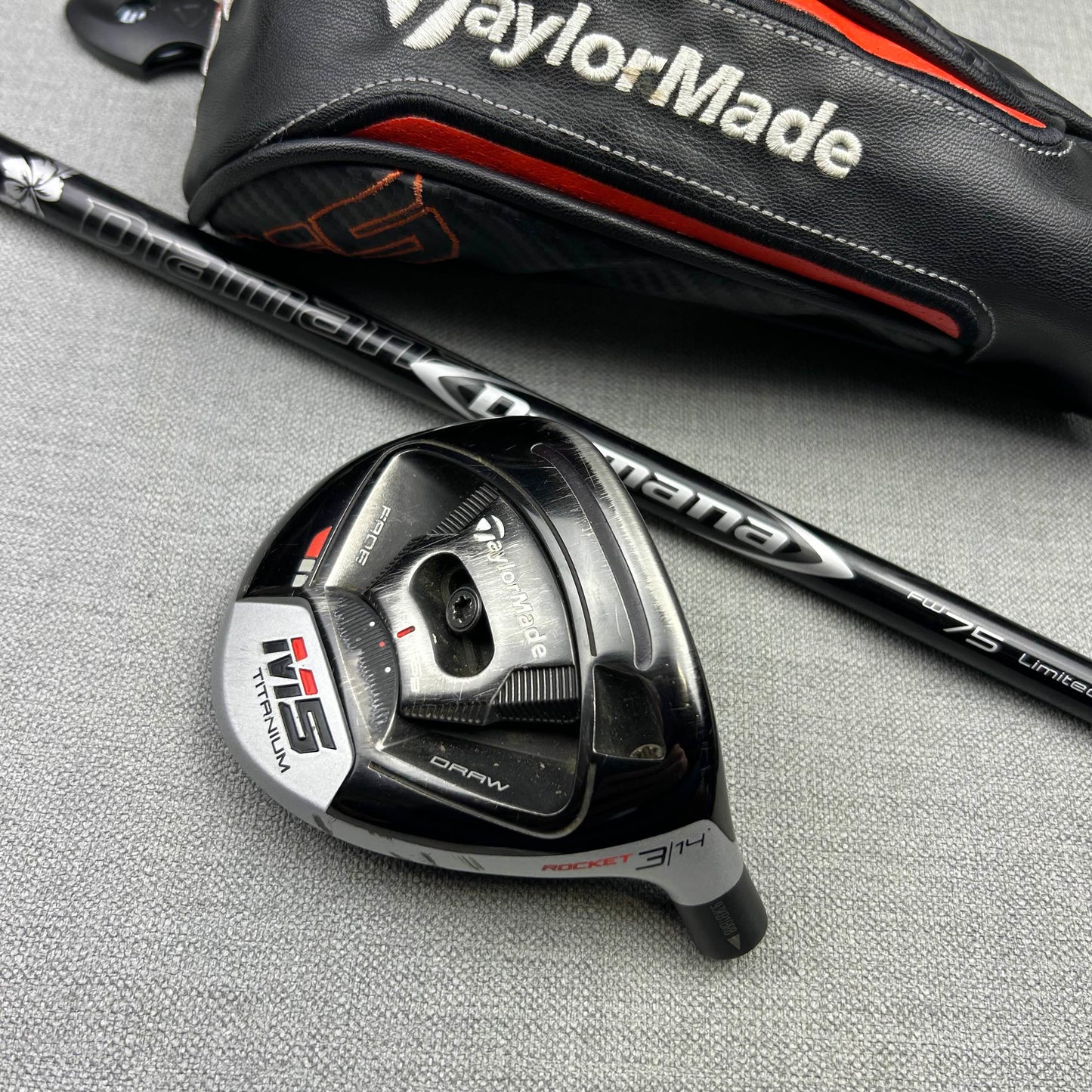 Taylormade M5 Titanium Rocket Fairway 3 Wood - Stiff Flex / 14 Degree