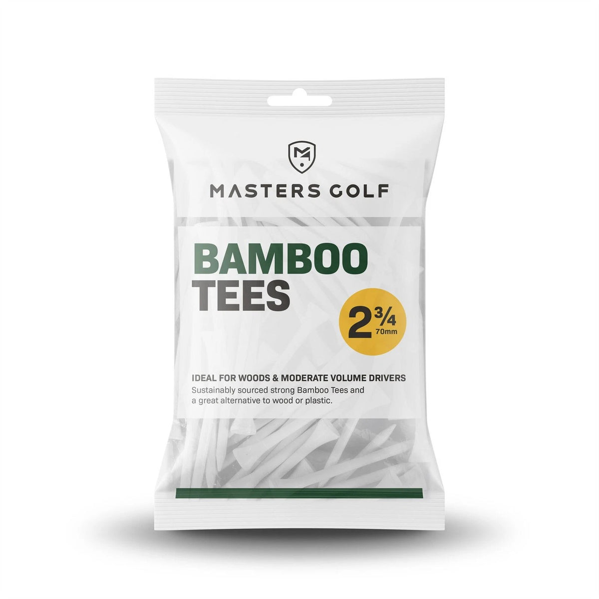 Masters Bamboo Tees (Bag of 20) 2 3/4" White