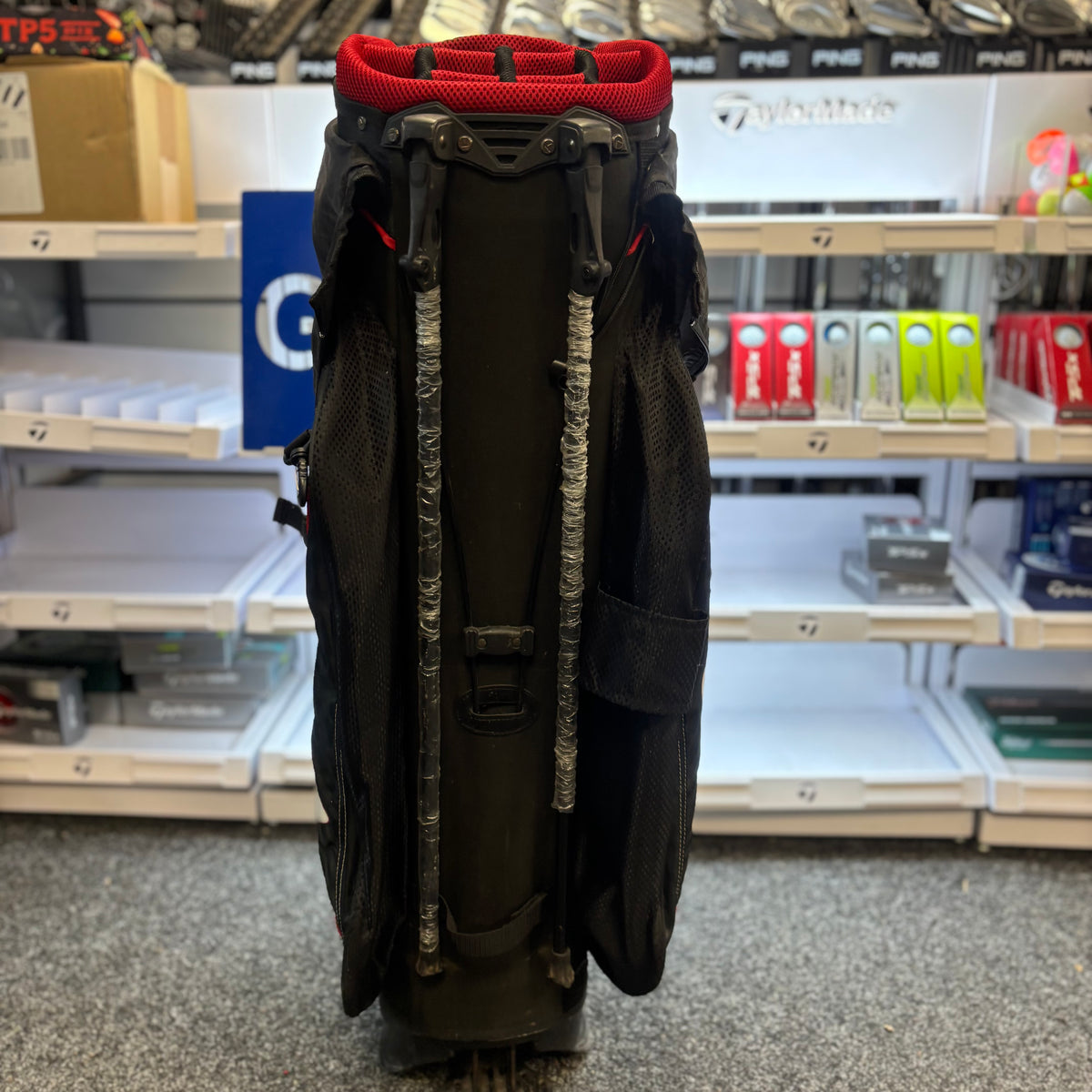 Callaway Chev ORG Carry Bag - Red/Blk