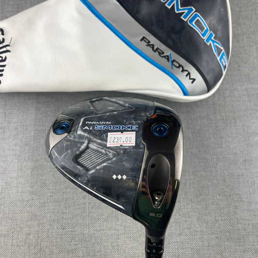 Callaway Paradym Ai Smoke Driver - Extra Stiff Flex 60g / 8 Degree