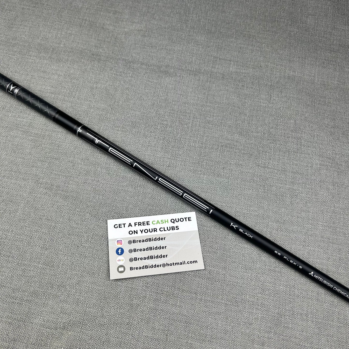 Mitsubishi Tensei 1K Black Driver Shaft - Stiff Shaft / Standard Length