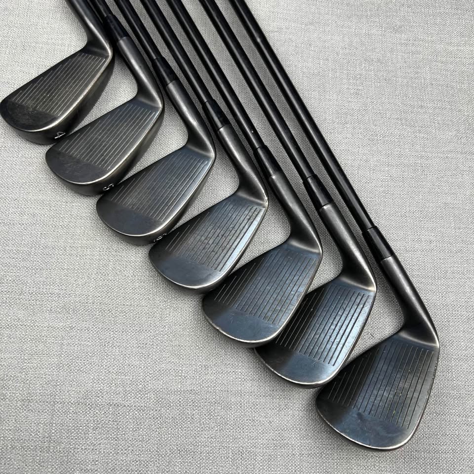 Cobra King Forged TEC Black Irons - Stiff Flex Black Shafts / 4-PW