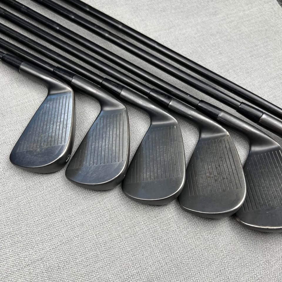 Cobra King Forged TEC Black Irons - Stiff Flex Black Shafts / 4-PW