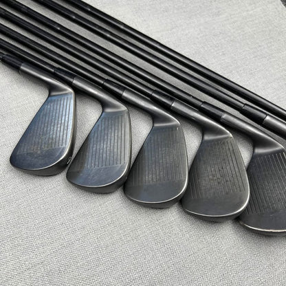 Cobra King Forged TEC Black Irons - Stiff Flex Black Shafts / 4-PW