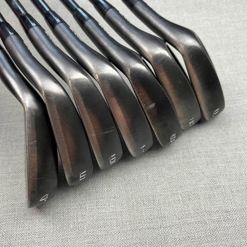 Cobra King Forged TEC Black Irons - Stiff Flex Black Shafts / 4-PW