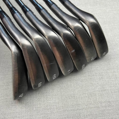 Cobra King Forged TEC Black Irons - Stiff Flex Black Shafts / 4-PW