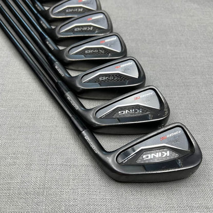 Cobra King Forged TEC Black Irons - Stiff Flex Black Shafts / 4-PW