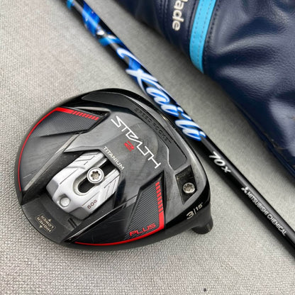 Taylormade Stealth2 Plus Fairway 3 Wood - X Flex Ka’Li Blue / 15 Degree