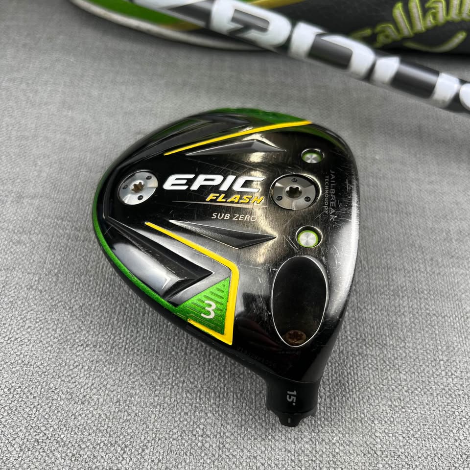 Callaway Epic Flash Sub Zero Fairway 3 Wood - Stiff Flex / 15 Degree Adjustable