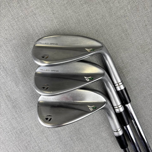 Taylormade MG4 Raw Wedge Set - Stiff Flex / 50-54-58