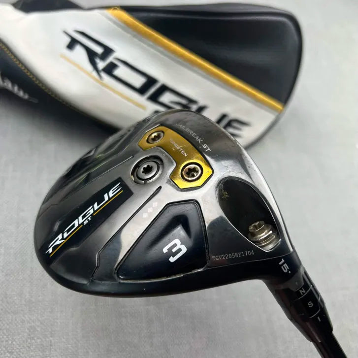 Callaway Rogue ST Triple Diamond Tour Issue Fairway 3 Wood - 15 Degree / HZRDUS X Flex