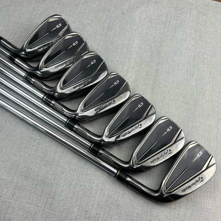 Taylormade Qi Iron Set (Gun Metal Finish) - Stiff Flex Project X 6.0 / 4-PW