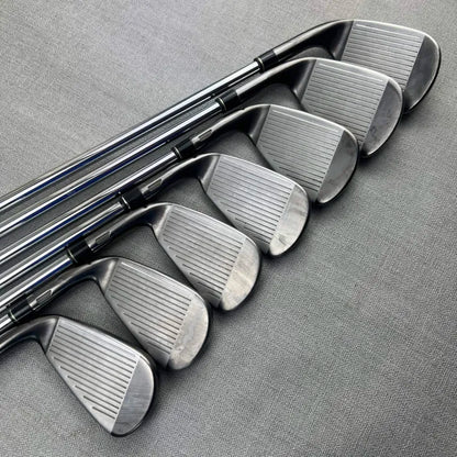 Taylormade Qi Iron Set (Gun Metal Finish) - Stiff Flex Project X 6.0 / 4-PW