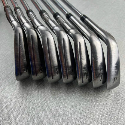 Taylormade Qi Iron Set (Gun Metal Finish) - Stiff Flex Project X 6.0 / 4-PW