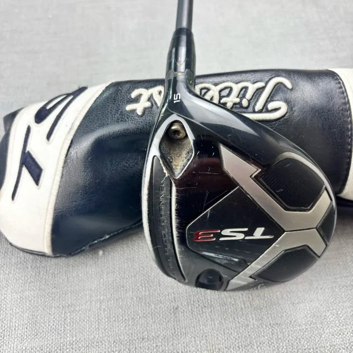 Titleist TS3 Fairway 3 Wood - Stiff Flex PX 6.0 / 15 Degree Adjustable