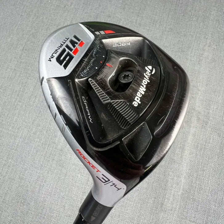 Taylormade M5 Titanium Rocket 3 Wood - Upgraded 1K Black Stiff / 14 Degree