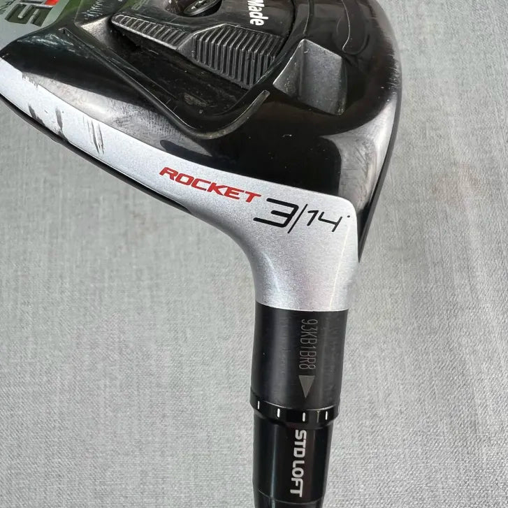 Taylormade M5 Titanium Rocket 3 Wood - Upgraded 1K Black Stiff / 14 Degree