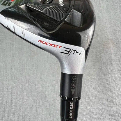 Taylormade M5 Titanium Rocket 3 Wood - Upgraded 1K Black Stiff / 14 Degree