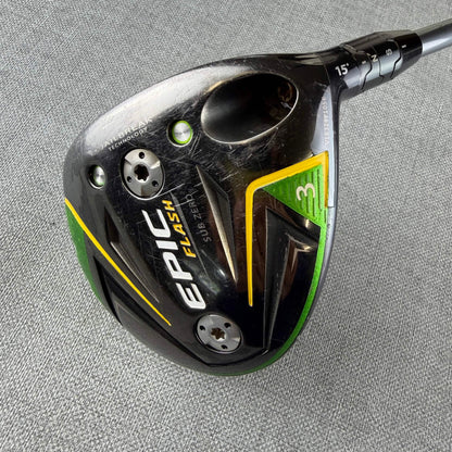 Callaway Epic Flash Fairway Wood - Stiff 60g / 15 Degree