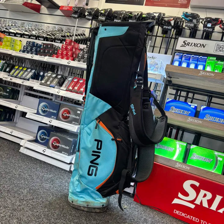 Ping Hoofer Lite Stand Bag - All Zips Working / Blue+Black+Orange