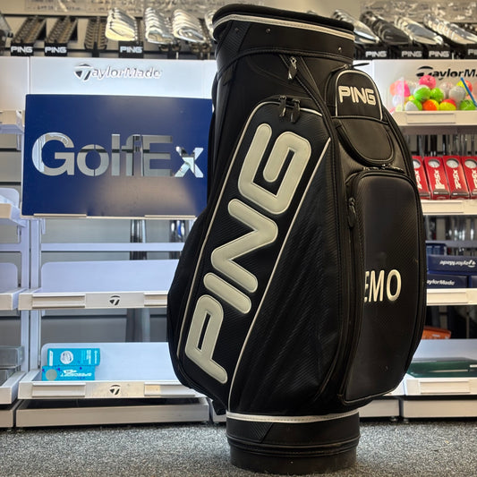 Ping Full Leather Staff Bag - Black (Ex Demo Bag)