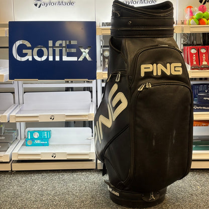 Ping Full Leather Staff Bag - Black