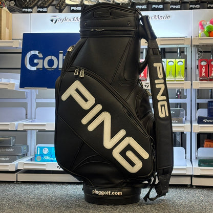 Ping Full Leather Staff Bag - Black