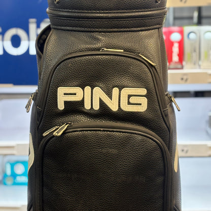 Ping Full Leather Staff Bag - Black